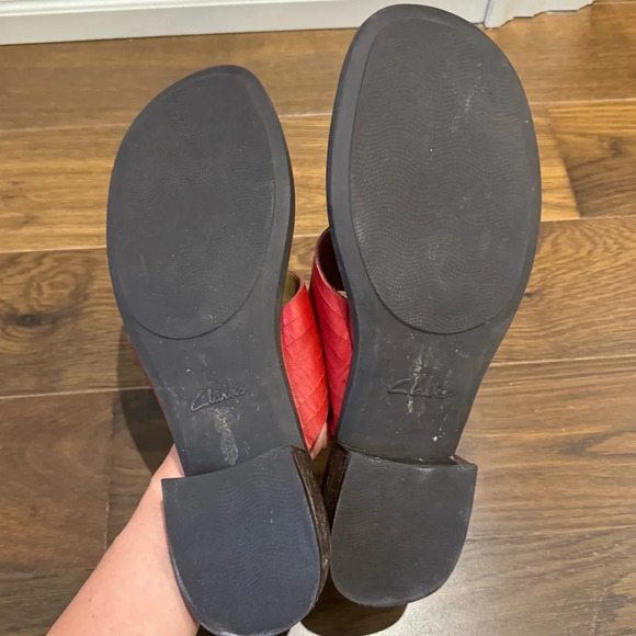 Clarks Leather Sandals Sz 11 - Picture 4 of 4